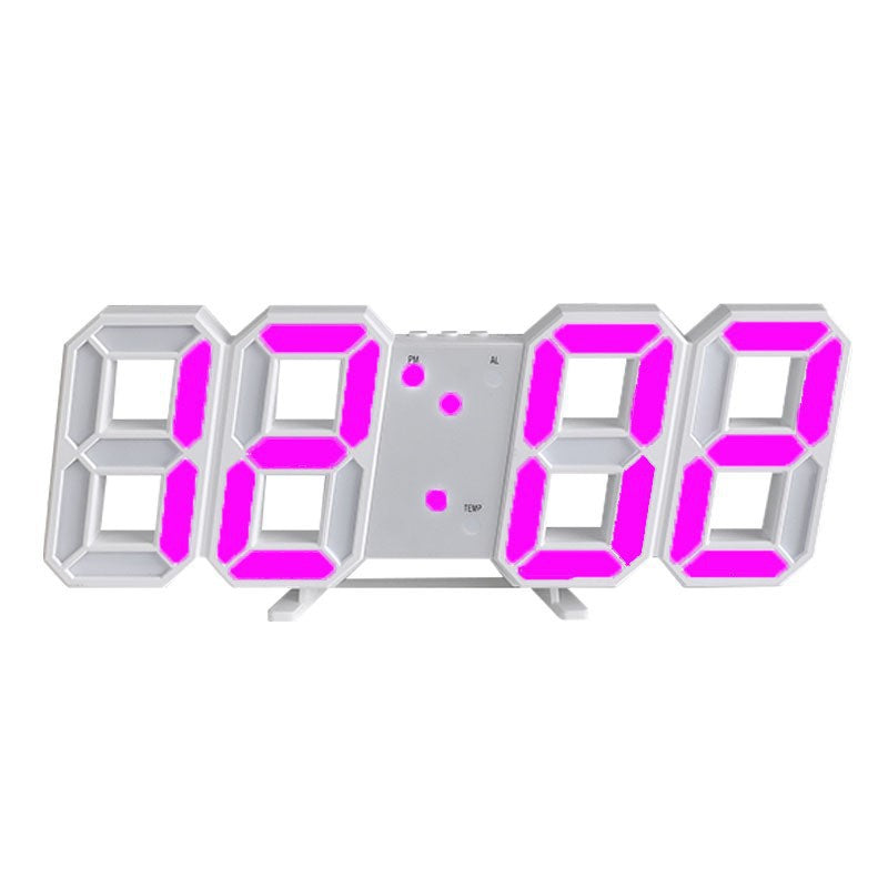 Digital LED Desktop Clock with Alarm and Temperature