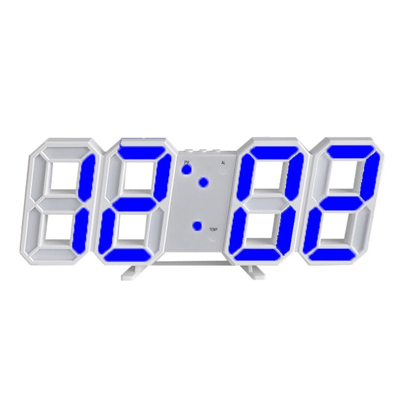Digital LED Desktop Clock with Alarm and Temperature