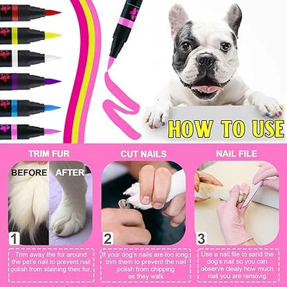 Pet Nail Polish Brush Markers