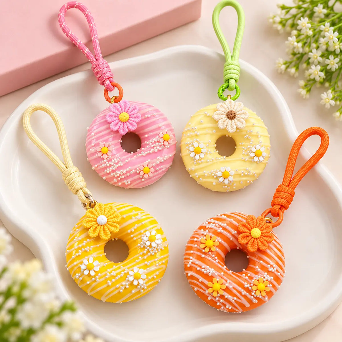 Daisy on a Donut Charm