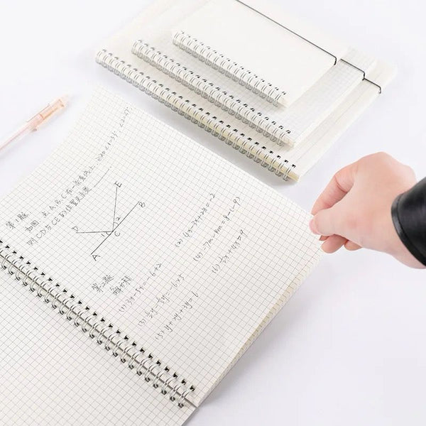 B5 Spiral Lined Notebook Elastic Closure