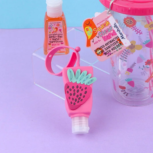Double Layer ACRYLIC Cup With Hand Sanitizer - Fruits - Minor Crack