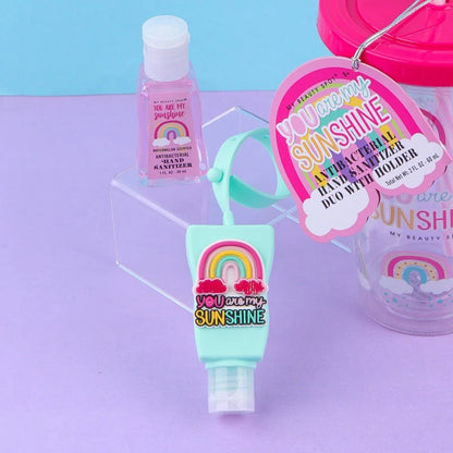 Double Layer ACRYLIC Cup With Hand Sanitizer - Sunshine