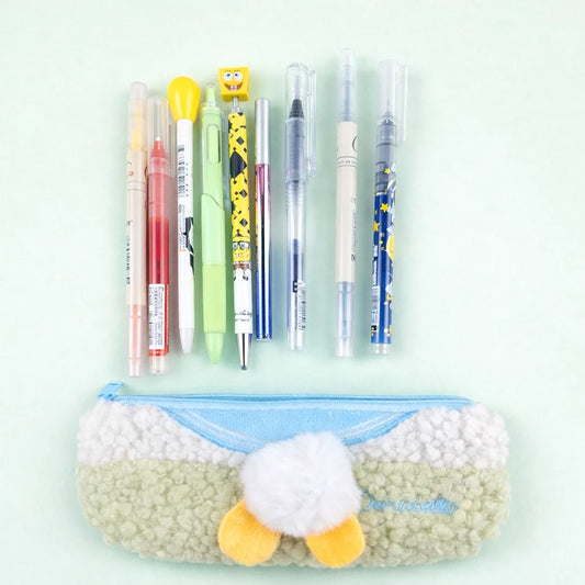 Duck Plush Pencil Case with Stationery Kit