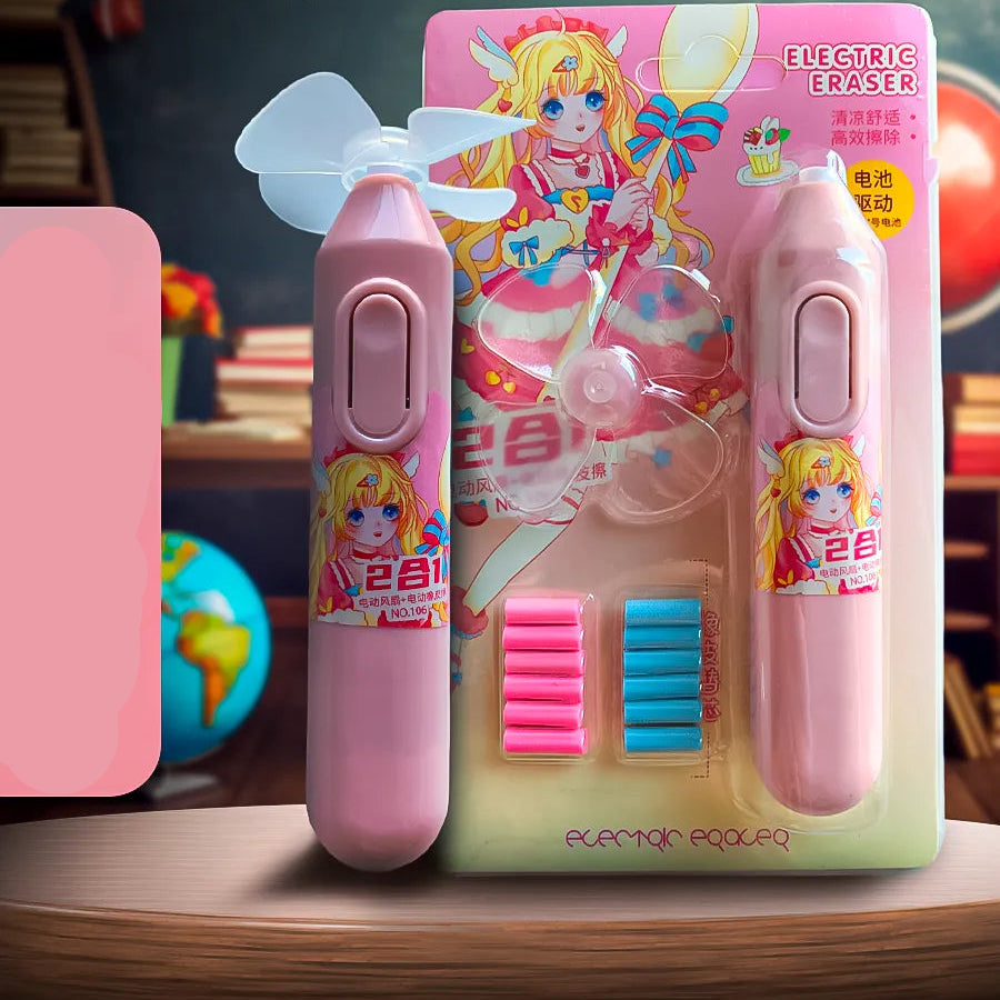 Astronaut Space Electric fan - Eraser Set