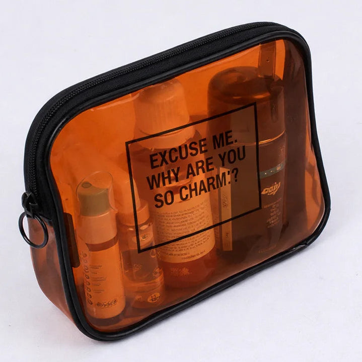 Elegant Transparent Cosmetic Makeup Pouch