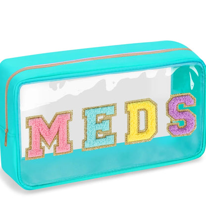 Embroidered Toiletry and Makeup Pouch