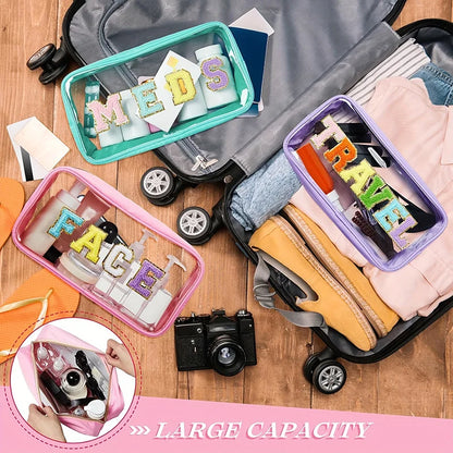 Embroidered Toiletry and Makeup Pouch