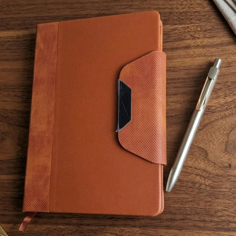 Executive PU Leather Notebook Diary with Gift Pen Set