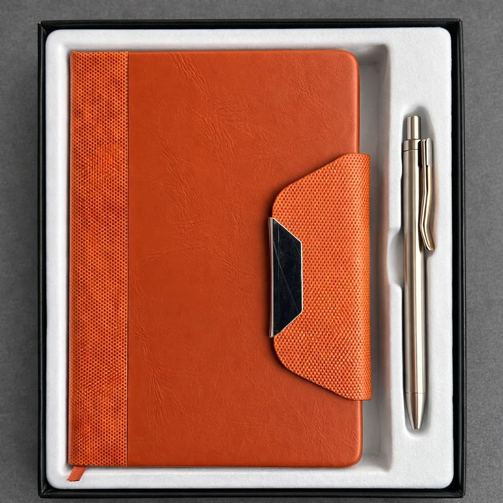 Executive PU Leather Notebook Diary with Pen