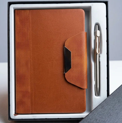 Executive PU Leather Notebook Diary with Pen