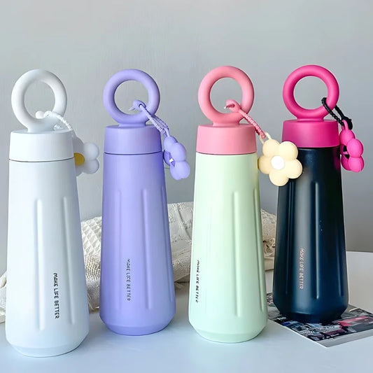 Floral Charm Insulated Water Bottle