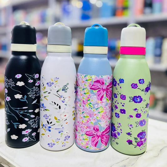 Fresh Floral Design Stainless Steel Bottle