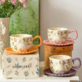Flower Field Coffee Cup with Saucer