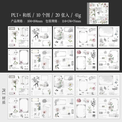 Flower Garden Journal Sticker Book