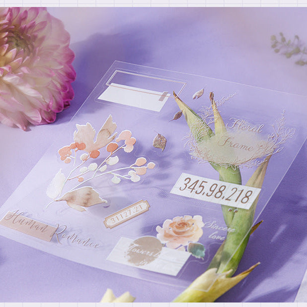 Flower Garden Journal Sticker Book