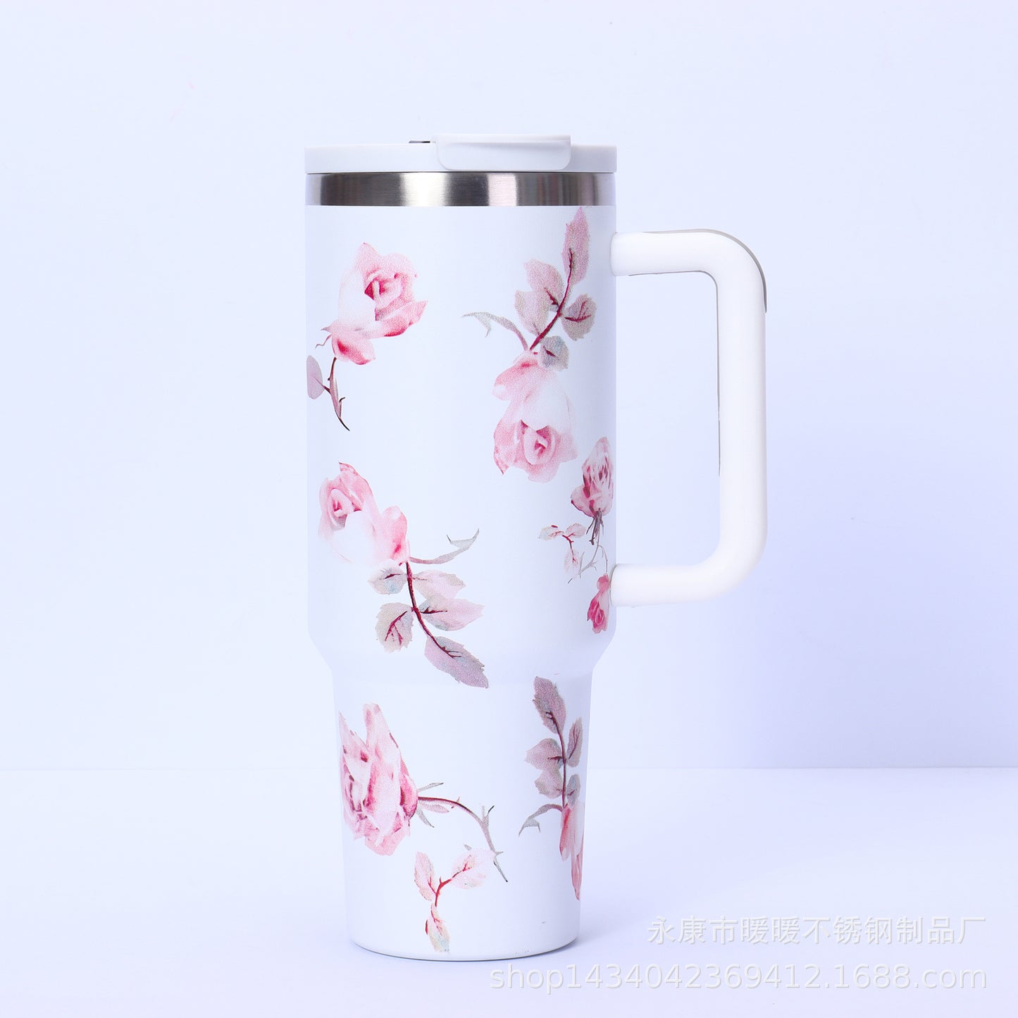Flower Series Hot & Cold Tumbler with Digital Temperature Display