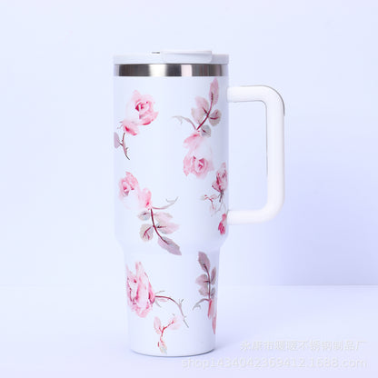 Flower Series Hot & Cold Tumbler with Digital Temperature Display
