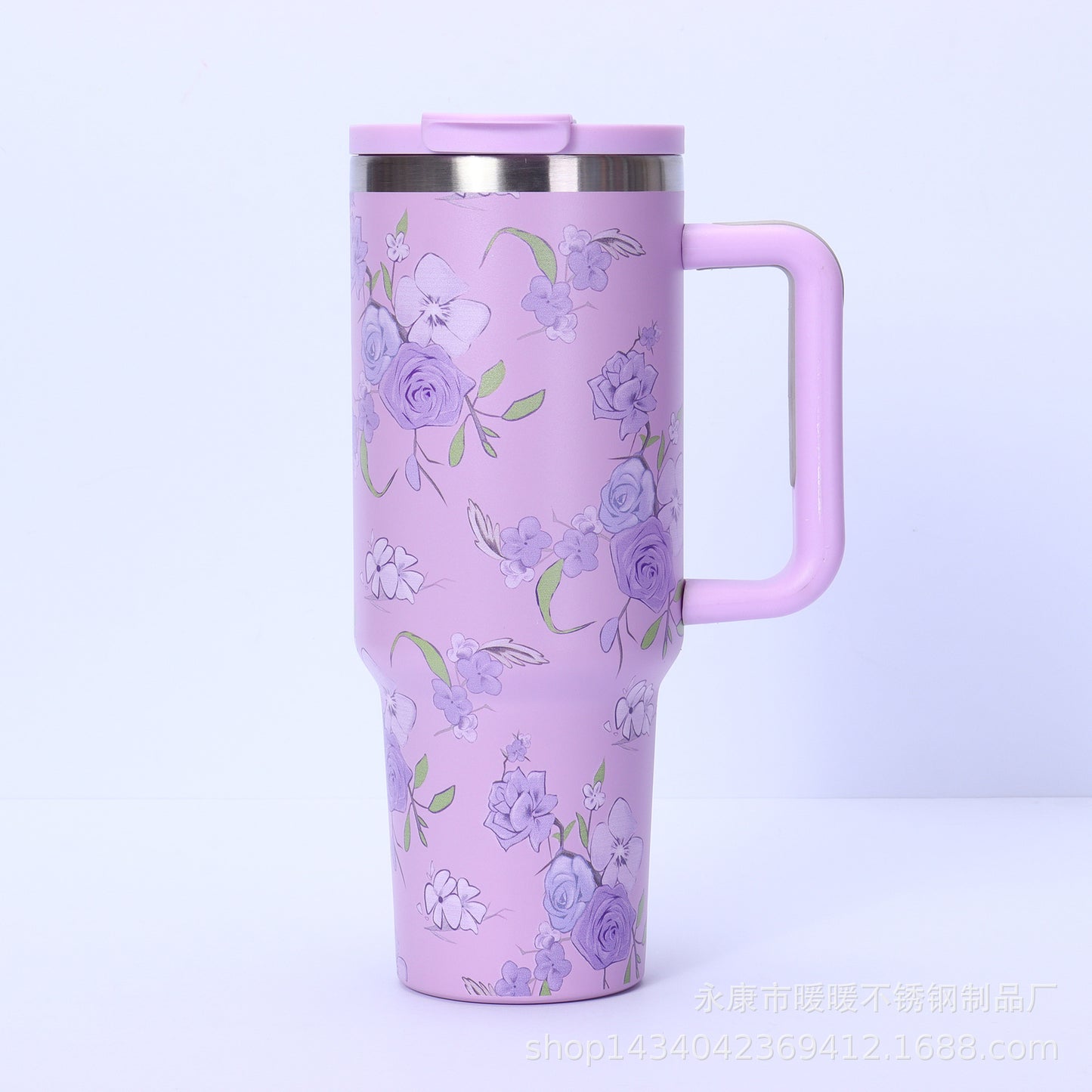 Flower Series Hot & Cold Tumbler with Digital Temperature Display