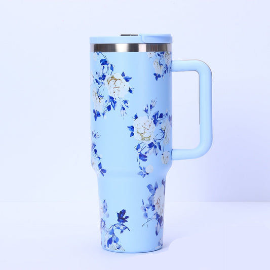 Flower Series Hot & Cold Tumbler with Digital Temperature Display