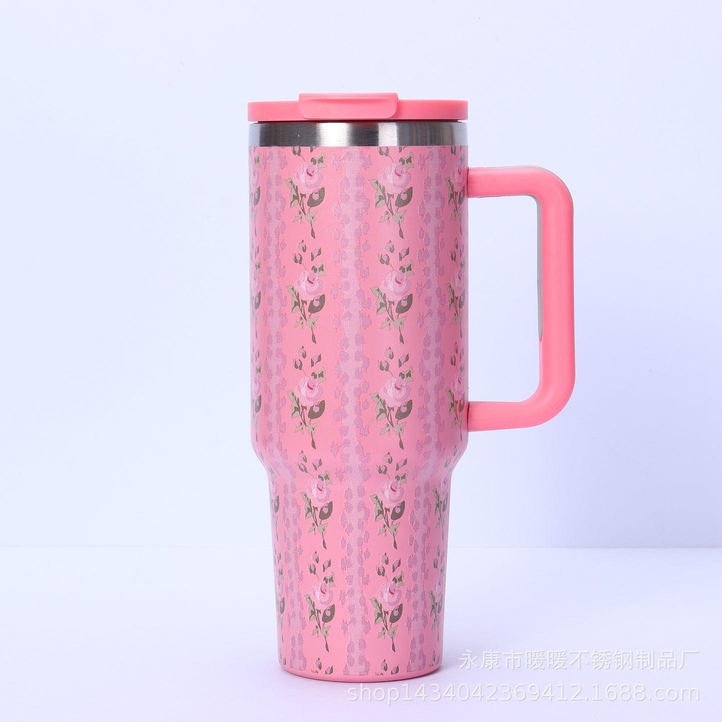 Flower Series Hot & Cold Tumbler with Digital Temperature Display