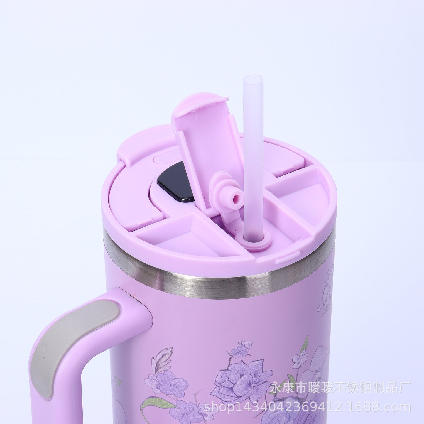 Flower Series Hot & Cold Tumbler with Digital Temperature Display