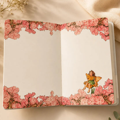 Flower Fairy Vintage Hardcover Journal