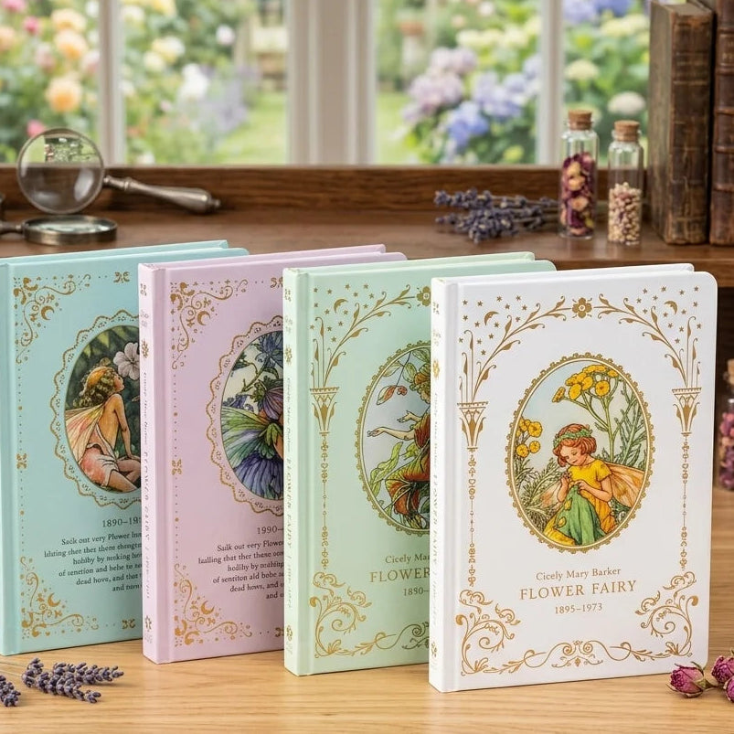Flower Fairy Vintage Hardcover Journal
