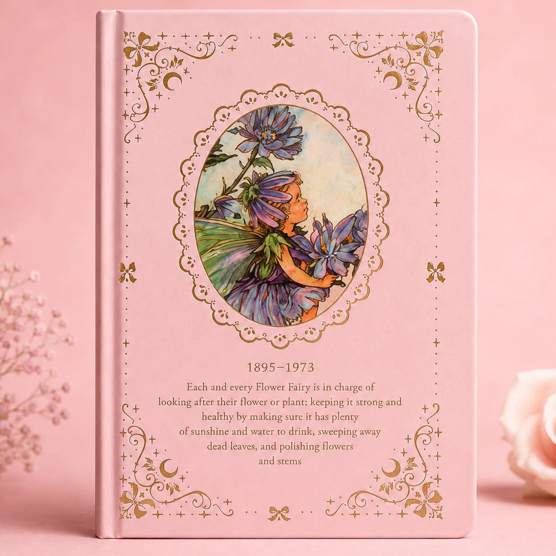 Flower Fairy Vintage Hardcover Journal