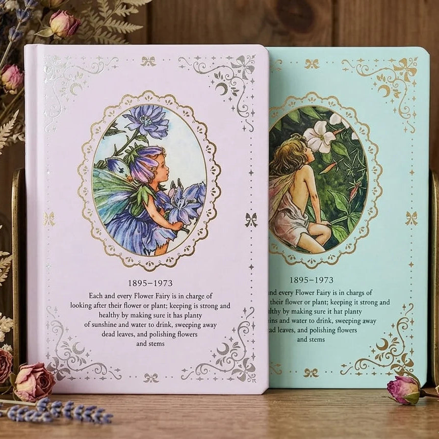 Flower Fairy Vintage Hardcover Journal