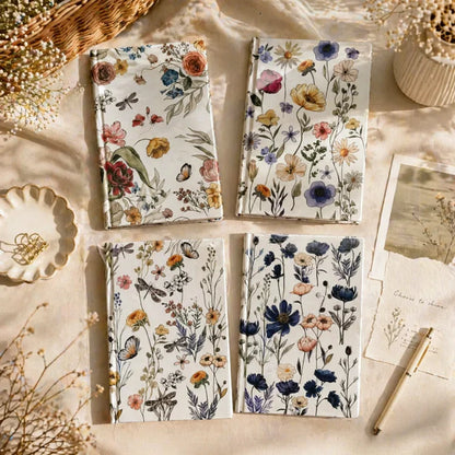 Flower Pattern Bush Hardcover Sketchbook