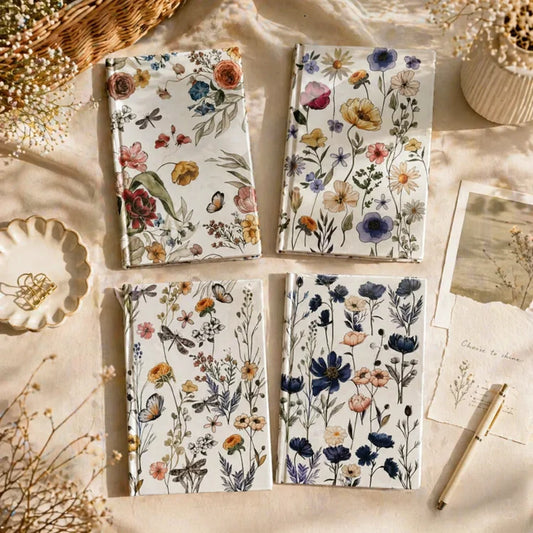 Flower Pattern Bush Hardcover Sketchbook