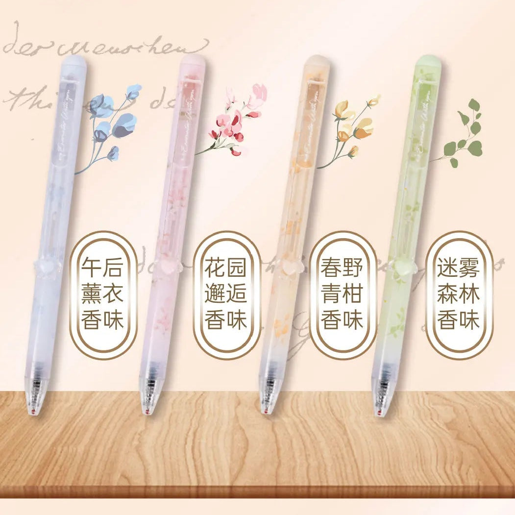 Flower Design  Gel Pen Set
