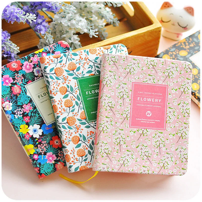 Flowery Floral Daily Journal and Planner