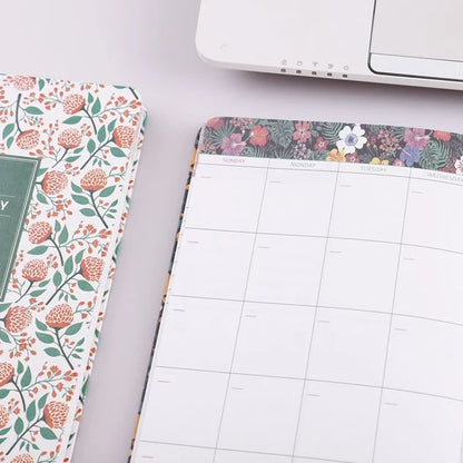 Flowery Floral Daily Journal and Planner