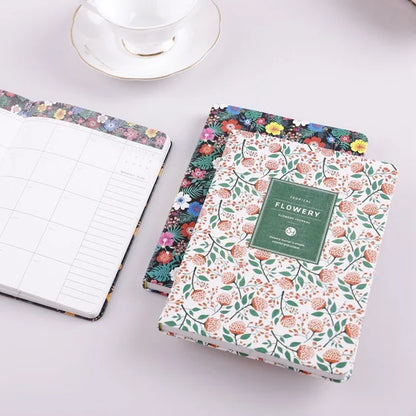 Flowery Floral Daily Journal and Planner