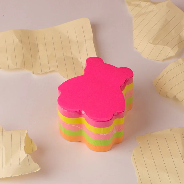 Fluorescent Colors Different Shapes Sticky Notes