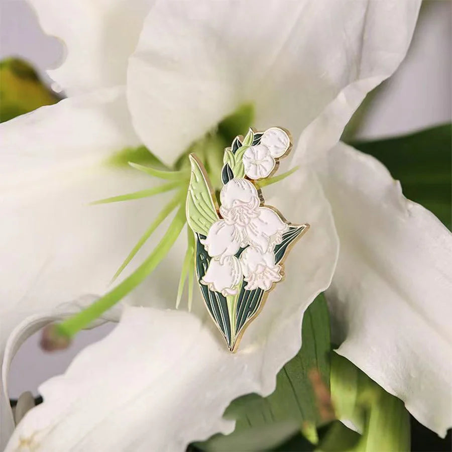 Forest Plant Flower Enamel Pin