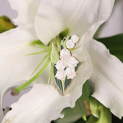 Forest Plant Flower Enamel Pin