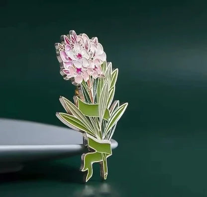 Forest Plant Flower Enamel Pin
