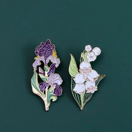Forest Plant Flower Enamel Pin