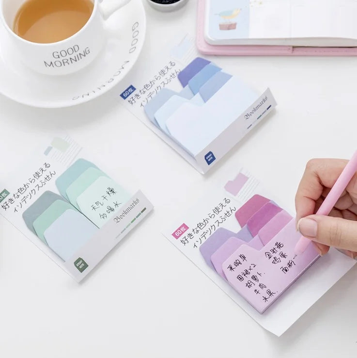 Fresh Gradient Color Multi-Color Index Sticky Note