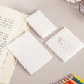 Frosted Glittery Transparent White Sticky Notes