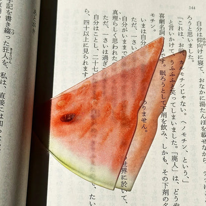 Fruit Style Transparent  Acrylic Bookmark
