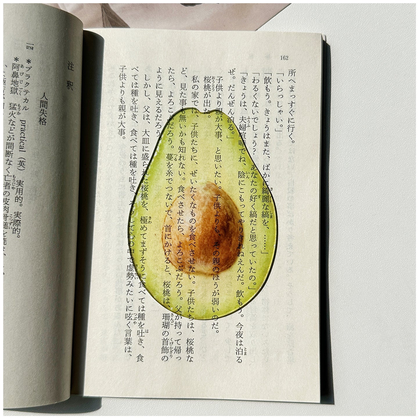 Fruit Style Transparent  Acrylic Bookmark