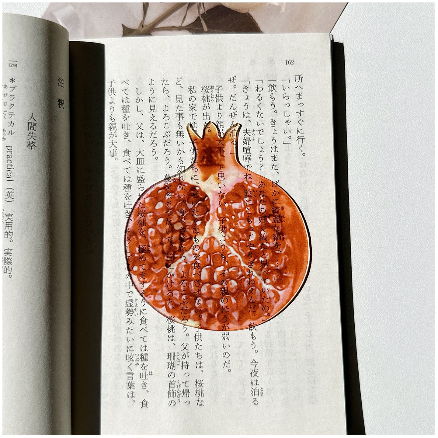 Fruit Style Transparent  Acrylic Bookmark