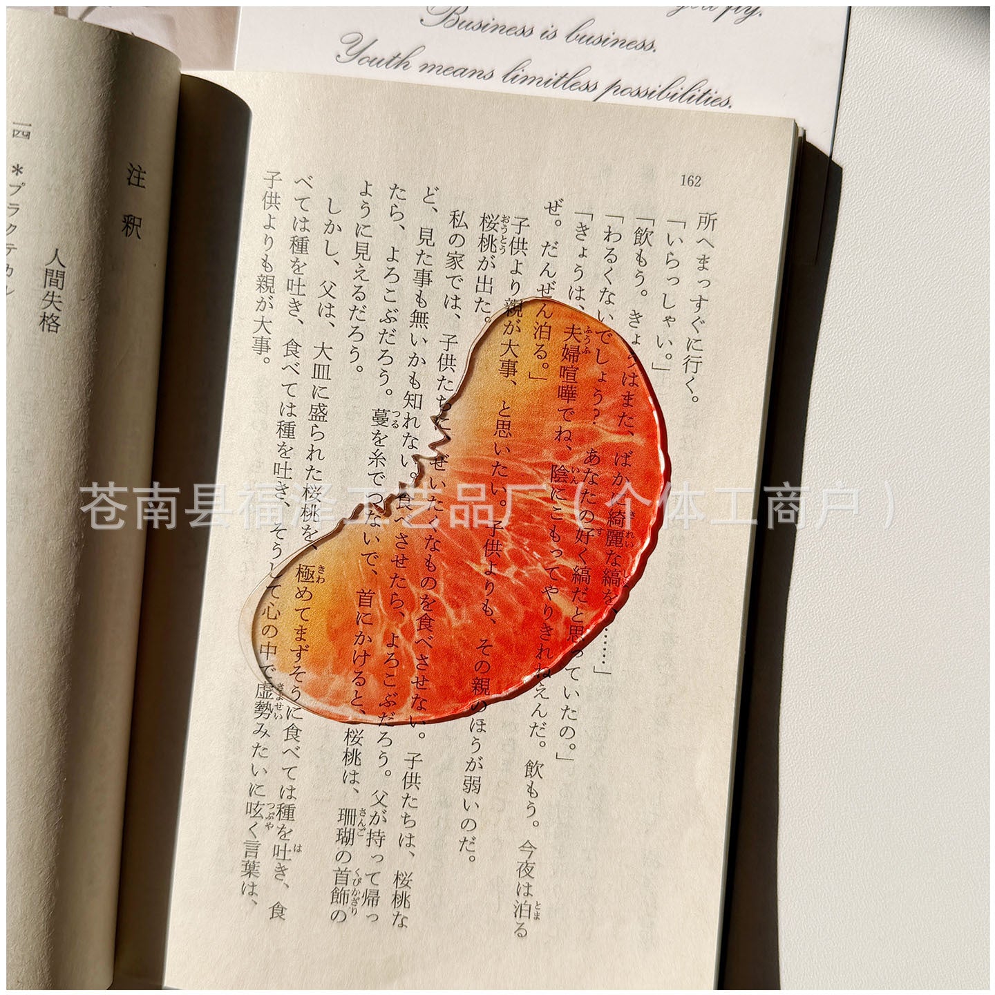 Fruit Style Transparent  Acrylic Bookmark