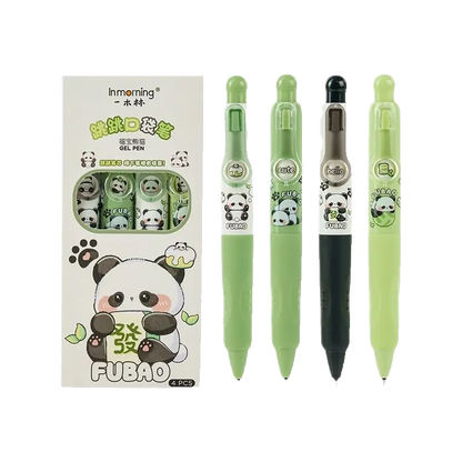 Panda Erasable Press Gel Pen Set