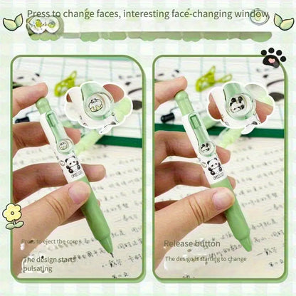 Panda Erasable Press Gel Pen Set