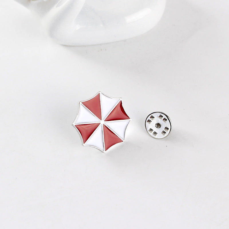 Resident Evil Umbrella Enamel Badge Brooch